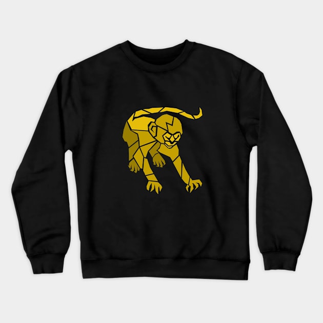 Origami Monkey Crewneck Sweatshirt by Fox1999